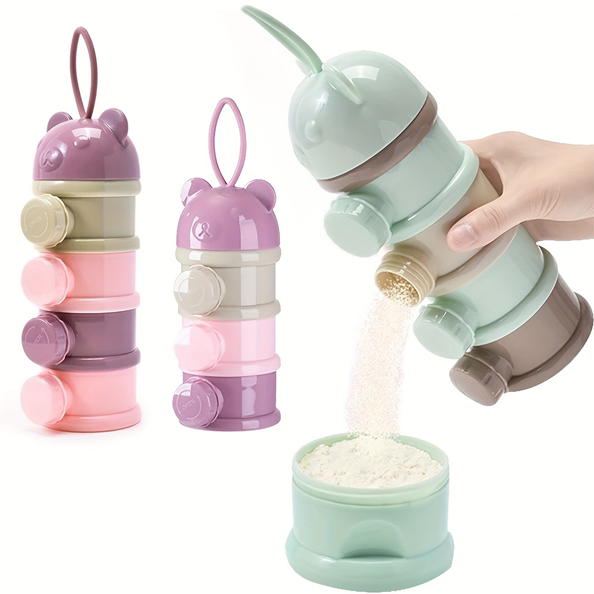 Baby Food Nan - Large Capacity Baby Milk Powder Container