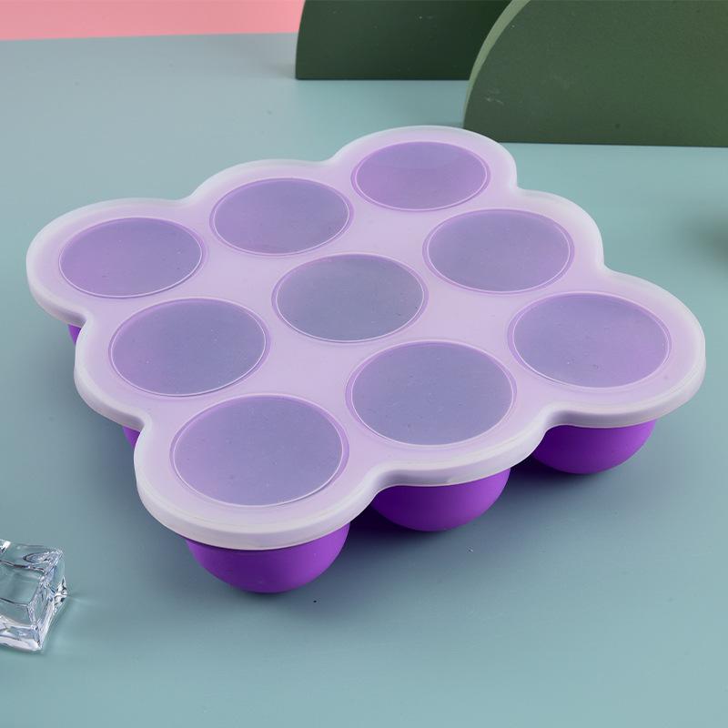 Baby Food Nan - Baby Food Silicone Container 9Grid Freezer