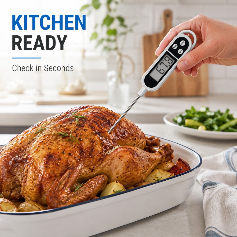 Digital Probe Thermometer Wide - Baby Food Meat review and price