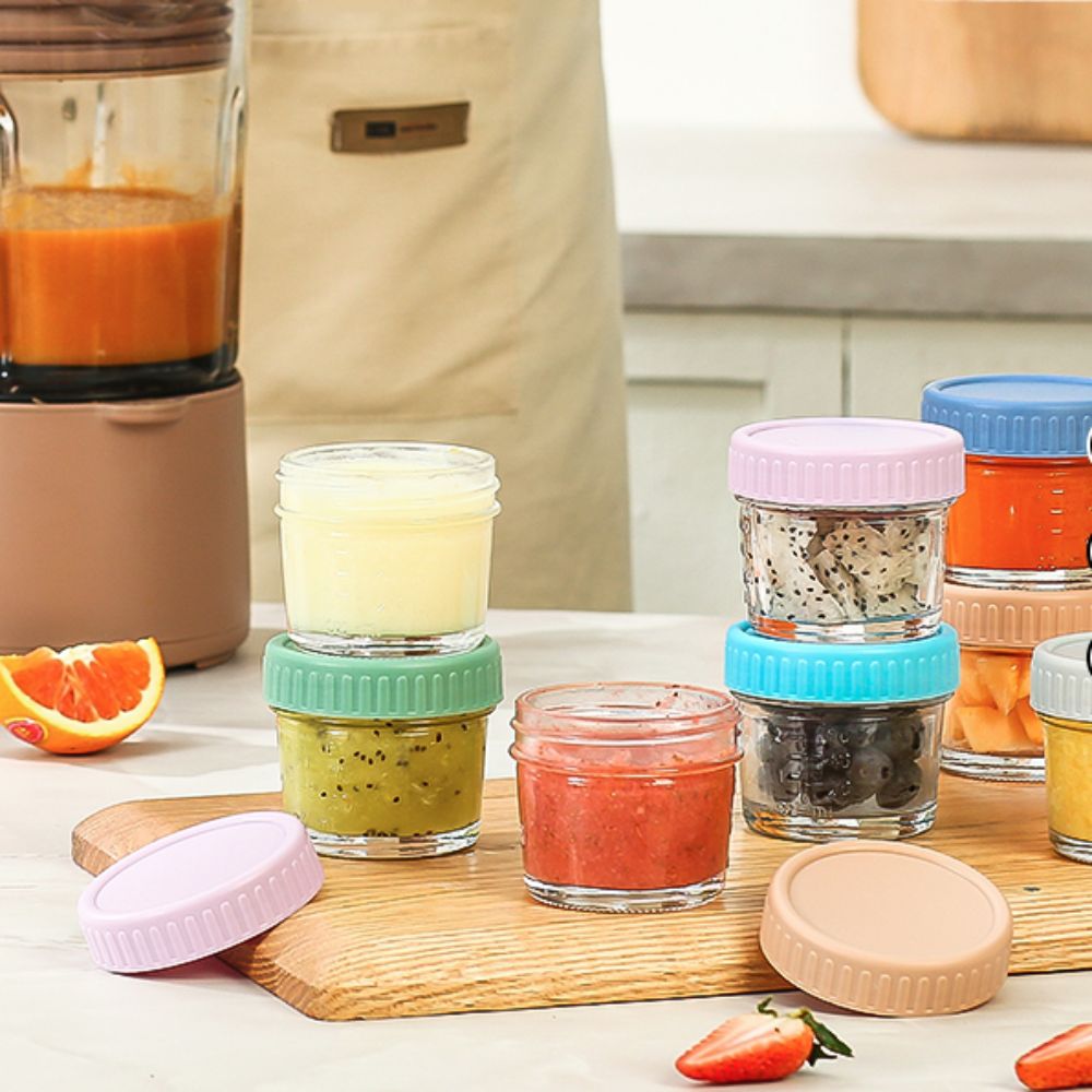 6pcs Mason Jar Glass Baby Food - Baby Food Jars With Lids review and price