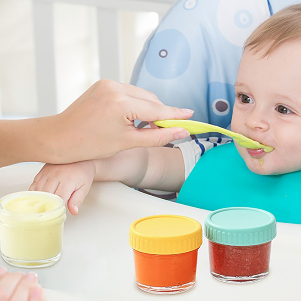6pcs Glass Baby Food Jar Reusa - Baby Food Jars With Lids review and price