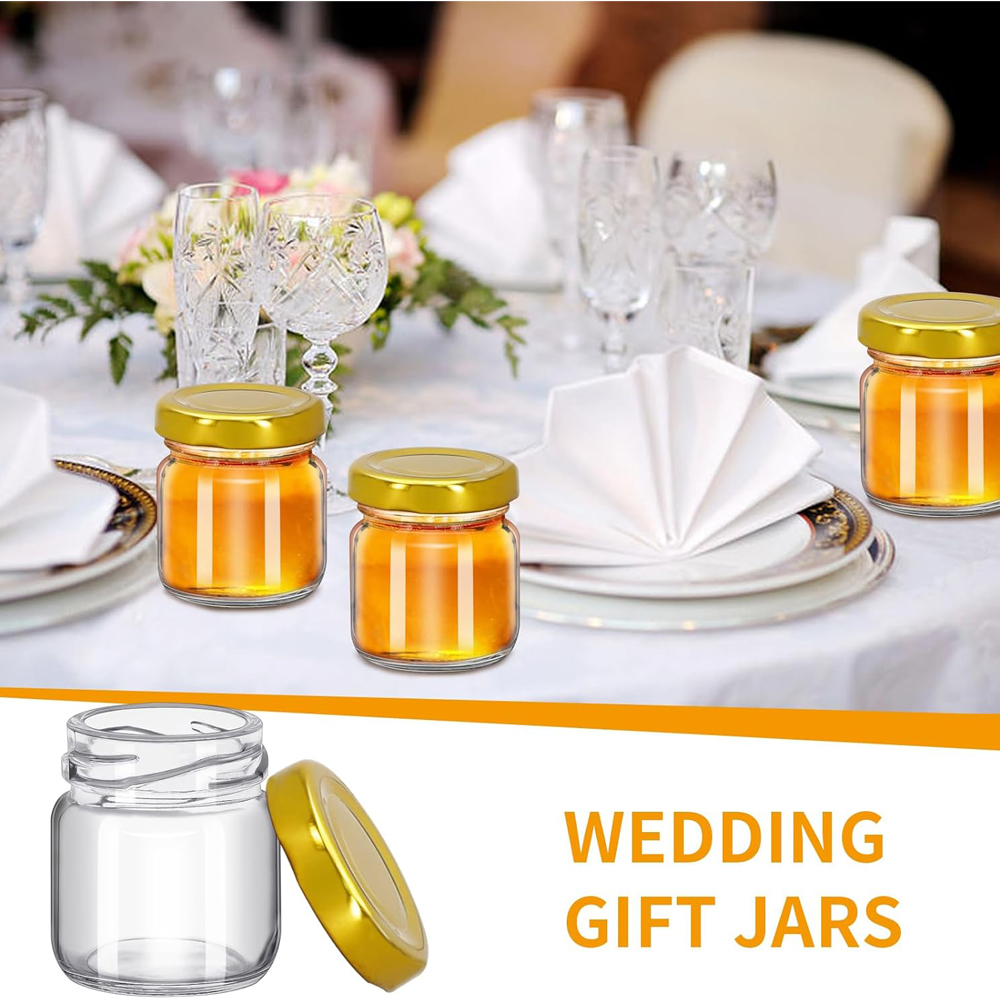1.5 oz Round Mini Clear Honey  - Baby Food Jars With Lids review and price