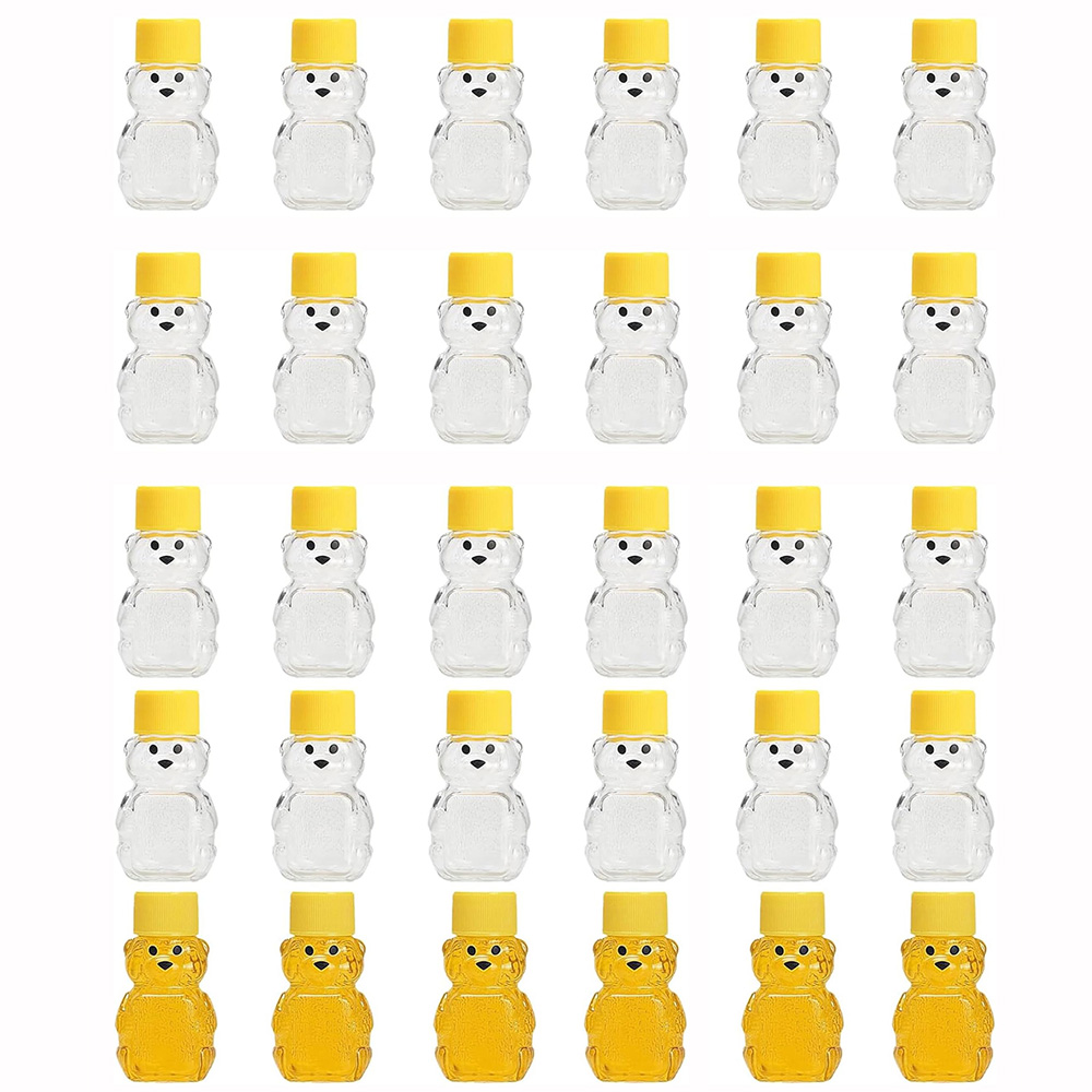 24 PCS 2 oz Plastic Honey Bear - Baby Food Jars With Lids review and price