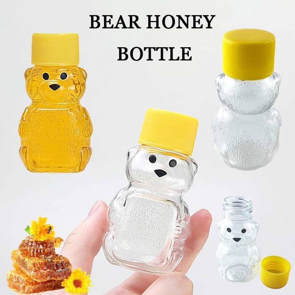 24 PCS 2 oz Plastic Honey Bear - Baby Food Jars With Lids review and price