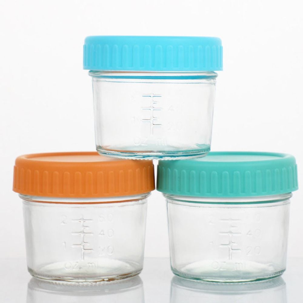 6pcs Multipurpose Glass Baby F - Baby Food Jars With Lids review and price