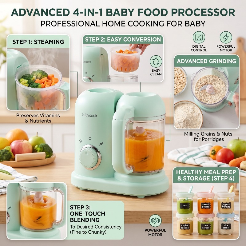 Small Automatic High Precision - Baby Food Maker And Steamer review and price