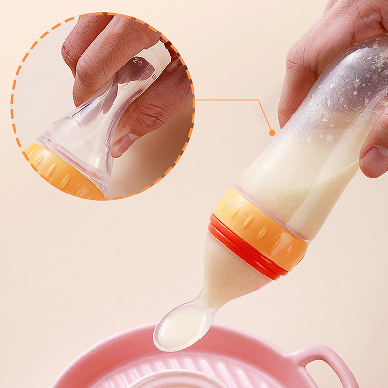 Squeezing Feeding Bottle Silic - Baby Food Category review and price