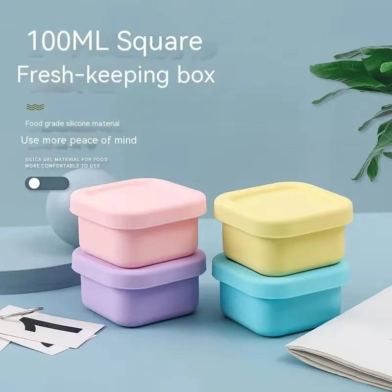 1Pc Silicone Baby Lunch Box wi - Baby Food Category review and price