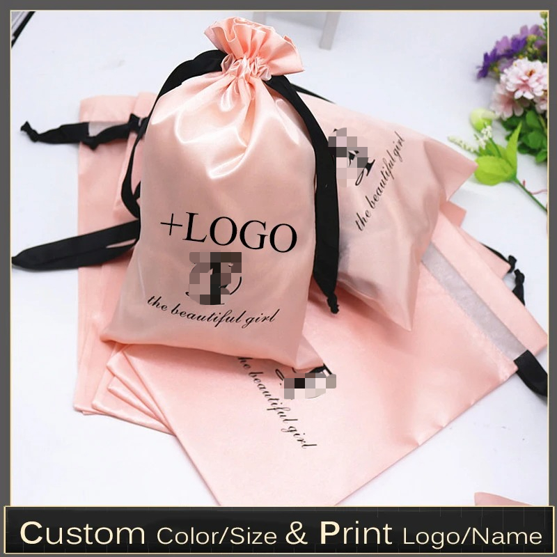 20PCS Baby Pink Silk Satin Pou - Baby Food Bag review and price