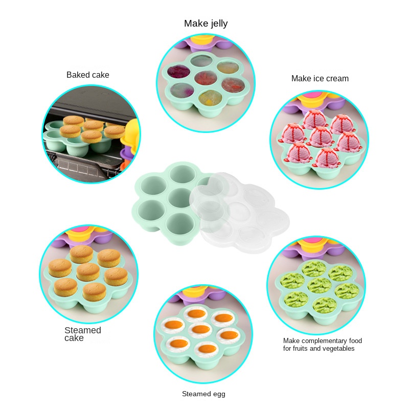 7 Holes Reusable Silicone Baby - Baby Food Egg review and price