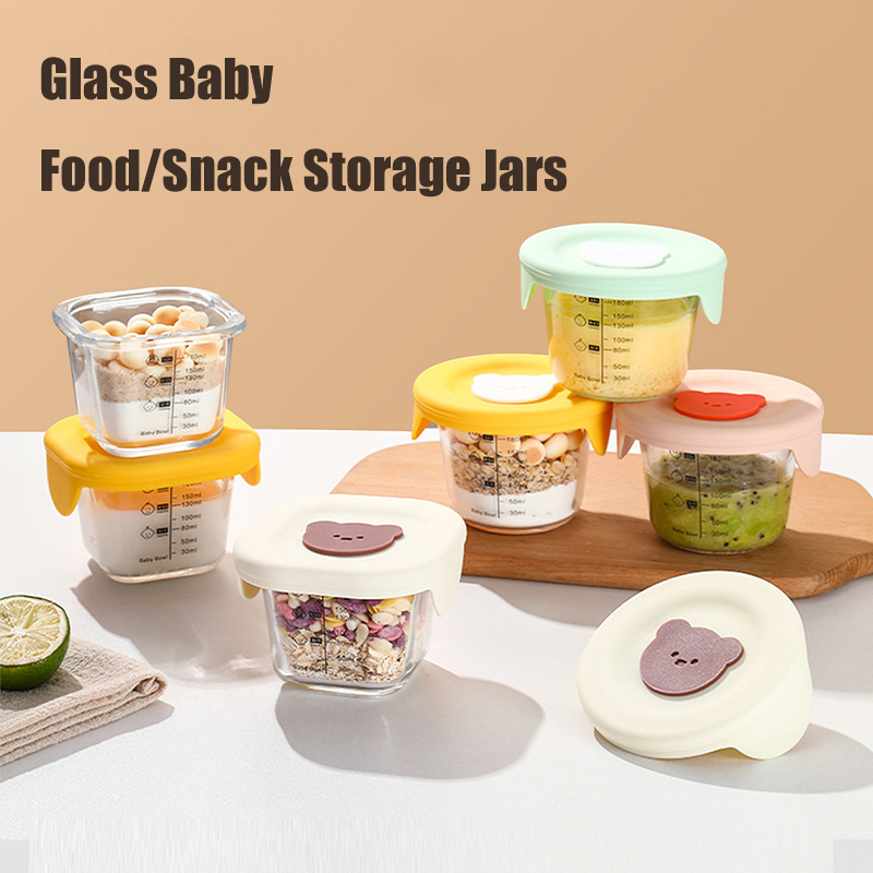 180ml Glass Baby Food Storage  - Baby Food Jars With Lids review and price