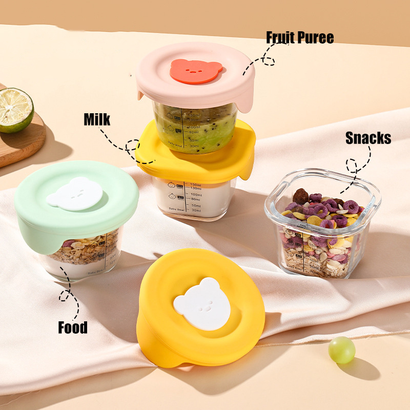 180ml Glass Baby Food Storage  - Baby Food Jars With Lids review and price